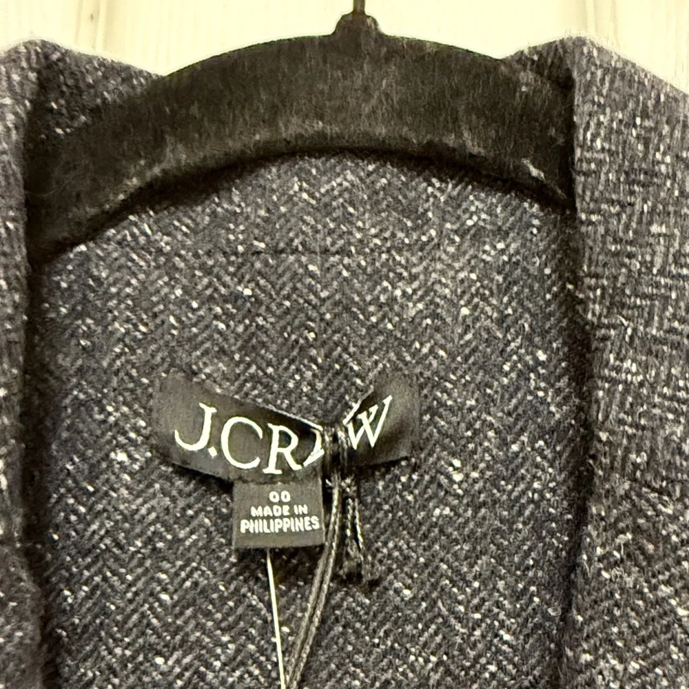 NWT J.Crew École Blazer in Herringbone Wool Blend